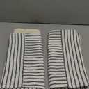 YCOLL Farmhouse Pillow Covers 26x26, Modern Accent Throw Pillow Covers Set of 2, Navy and Beige Striped Patchwork Linen Decorative Pillows Cushion Covers for Couch Chair Bedroom Home Decor