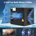 Cold Plunge Chiller, 1/3 HP Ice Bath Water Chiller for Cold Plunge Tub with Built-in Filter & Pump, Submersible Pump, Insulated Hoses, Ideal for Therapy Recovery 110V