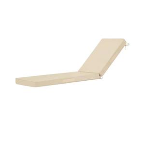 Cozyide Chaise Lounge Cushions Outdoor 72"x21"x3", Waterproof Lounge Chair Cushion with Removable Cover, Patio Chair Cushions for Outdoor Furniture with Adjustable Ties, 72"x21"x3", Beige