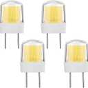 Lxcom Lighting G8 LED Bulb Dimmable 5W Light Bulbs 40W Halogen Bulb Replacement Daylight White 6000K T4 JCD Type G8 Bi-Pin Base for Kitchen Under Cabinet Counter Lighting, AC110V(4 Pack)