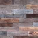 Peel & Stick Real Wood Planks, Rustic Reclaimed Barn Wood Paneling, Brown Gray Combinations, 10.5 sq. ft
