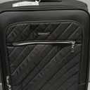 LUGGEX Carry On Luggage with Spinner Wheels - Stylish Lightweight Carry On Suitcase - Soft Sided 22x14x9 airline approved with Front Open Design for Travel, Business (Black, 20 Inch)