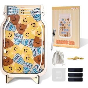 Yoink Reward Jar for Kids, Potty Training Reward Jar with 27 Fun Tokens, Potty Rewards for Toddlers Boys and Girls, Home and Classroom Good Behavior Management Tool