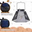 Afirst Halloween Spider Lantern,Hanging Lantern with Bulb Hollow Out Waterproof Decorative Lanterns for Home Halloween Yard, Patio,Lawn,Pathway,Garden Decor