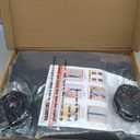 LIAMST Garage Door Screen for 2 Car Garage Door-16x7FT Reinforced Fiberglass Garage Screen, Magnetic Garage Screen Door (Black)