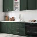 FunStick 15.8"x240" Dark Green Peel and Stick Wallpaper for Kitchen Cabinet Wallpaper Waterproof Green Contact Paper Peel and Stick Cabinet Covering Self Adhesive Wall Paper for Bathroom Shelves Desk