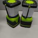 LE 1000LM Battery Powered LED Camping Lantern, Waterproof Tent Light with 4 Light Modes, Camping Essentials, Portable Lantern Flashlight for Camping, Emergency Light, Power Outages, Not Rechargeable (Green-1000lm-2Pack)