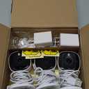 AOQEE 2K Cameras for Home Security-Outdoor/Indoor Camera for Dog/Cat/Pet/Nanny/Baby, Color Night Vision, White Light, Siren, 24/7 SD Recordings, Works with Alexa/Google Home, C1 (C1-White-3pack-2.4G)