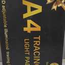 Rechargeable A4 Light Box with Padded Case,led Light pad with Built-in Stand & Clip,6 Levels of Brightness lightbox for tracing,Diamond Painting.Light Table for Artists,Drawing,Sketching,Animation