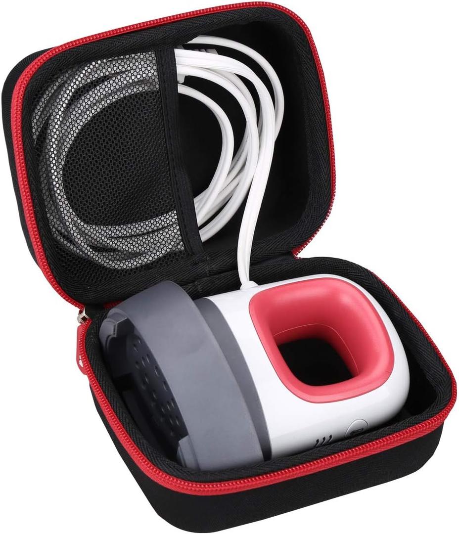 Aproca Case Compatible with Cricut EasyPress Mini Heat Press, Storage Portable Bag for Machine and Accessories -Black with Red Zipper (Case Only)