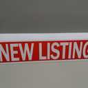 Juexica 12 Pcs Real Estate Rider Signs 24 x 6 Inch Coming Soon, for Sale, Pending, Sold Waterproof Signs Rider Real Estate with Different Messages(Red with White)