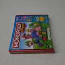 Monopoly Junior Super Mario Edition Board Game, Fun Kids' Ages 5 and Up, Explore The Mushroom Kingdom as Mario, Peach, Yoshi, or Luigi 