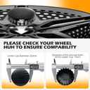 DREAMOTOR 3.25Inch 83MM Wheel Center Caps Compatible with Chevrolet Chevy GMC Colorado Tahoe Suburban Silverado Sierra 1500 Rim Hub Caps, Fit Most 20"&22" Rims, Pack of 4 -Outer 83MM, Inner 73MM