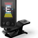 D'Addario Eclipse Headstock Clip On Guitar Tuner, PW-CT-17BK, Black