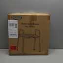 Raised Toilet Seat with Handles, Padded Toilet Seat Risers for Seniors, Adjustable Height & Width Toilet Riser, Handicap Elevated Toilet Seat 500lb, Fit Any Toilet