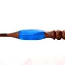 Wooden Ergonomic Soft Handle Crochet Hooks – Comfortable & Eco-Friendly Crochet Hooks - Epoxy Resin Crochet Hook Knitting Needle Weave Yarn Craft.(4mm)