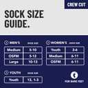 For Bare Feet Quarter Sock (Large, Team Colors)