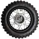 10" Rear Wheel Rim Tire Assembly 12mm Bearing for 50cc 70cc 90cc 110cc Dirt Pit Pro Trail Bike CRF50 DRZ70 PW50 BBR50 TTR50 DRZ50 SSR 3.00-10 80/100-10 1.4x10 (Tire 3.00-10 No Drum Brake)