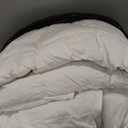 THX9ZRNM 75% Canadian Goose Down Comforter King Size,100% Cotton Fabric, 850 Fill Power All Season Duvet Insert, Hotel Luxury Bedding Comforters (White,106"x90")