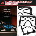 W10447925 Cast Iron Stove Grates Replacement for Whirlpool Stove Parts Gas Burner Grate for Maytag Amana Inglis Kirkland Kenmore Range Cooktop Parts