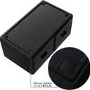 READAEER Makeup Organizer 3 Pieces Cosmetic Storage Case with 6 Drawers (Black)
