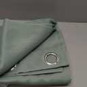 BGment Thermal Insulated 100% Blackout Curtains for Bedroom with Black Liner, Double Layer Full Room Darkening Noise Reducing Grommet Curtain (52 x 63 Inch, Frosty Green, 2 Panels)