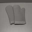KITCHENAID Ribbed Soft Silicone Oven Mitt 2-Pack Set, 7.5"x13", Grey (Gray)