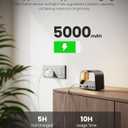 FULEN Motion Sensor Wall Light with Remote Control 3 Colors Wireless Wall Lamp LED Indoor Up and Down Wall Sconce 5000mAh Rechargeable Battery Powered Wall Lamps Brightness Adjustable, Black 2 Pack