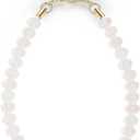 Natural Stone Phone Charm, Beaded Healing Phone Wrist Strap, Handmade Cellphone Chain Lanyard with Tether Tab (Rose Moon)