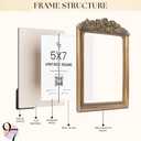 97 Decor Vintage Gold Picture Frames 5x7 - Gold Vintage Picture Frames 5 x 7, Ornate Golden Frame 5 By 7 For Tabletop And Wall Mounting, Decorative Antique 5x7 Rose Frame Antique Home Decor