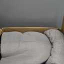 WINDRACING Cat Bed - Cat Cave House Tent with Washable Cushioned Pillow, Soft Kitten Beds, Pet Furniture (Large, Beige) (L(17.5 x 17.5 x 17.5 Inch))