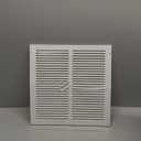 14"W x 14"H [Duct Opening Size] Steel Return Air Grille, Air Return Vent Cover for Ceiling and Sidewall - HVAC Air Vent Covers - [Outer Dimensions: 15.75"W x 15.75"H]