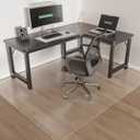 Chair Mat for Hard Floors, tixpol 60"x75" Office Chair Mat for Hardwood Floor, Non-Slip Plastic Floor Mat for Chairs, Vinyl Hard Floor Protector Under Desk Mat for Home Office, Play Mat (Clear)