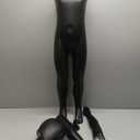 Child Mannequin, Kids Mannequins Full Body 43.3 Inches, Black Children Dress Form Mannequins, Realistic Detachable Manikin Body Display with Metal Base