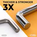 INCLY 50 Pack 6 Inch Pegboard Hooks, 1/4" Heavy Duty Peg Board Hooks Accessories with Rubber Tipped, Peg Board Tool Hangers Fit 1/4" Pegboard for Hanging Tools Garage, Craft Room, Kitchen, Store