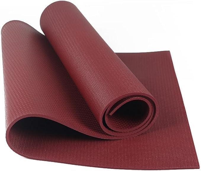 Classic Yoga Mat 0.23 Thick, Extra Long 72-Inch Lightweight Fitness Mat with Non-Slip Grip for Yoga, Pilates, Exercise (red)