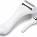 Tondiamo 2 Pcs Muscle Roller Gifts Stick Fascia Body Cellulite Face Muscle Massage Roller Manual Massage Tools for Relief Neck Arm Back Leg Body Deep Release(White,Metal)