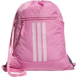 adidas Alliance Sackpack  Drawstring Backpack for Sports, Small Gym Bag (One Size, Tropic Bloom/Clear Pink/3)