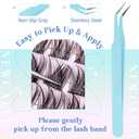 Lash Clusters Kit Wispy Natural Cluster Eyelash Extension Kit DIY Lash Extension Kit C-curly 10-16MM Eyelash Clusters Volume Individual Lashes Kit by Newcally