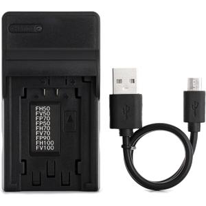Norifon NP-FH50 USB Charger for Sony DCR-DVD108 DCR-DVD610 DCR-DVD105 DCR-HC21 DCR-HC52 DCR-HC38 DCR-SR45 DCR-SR47 DCR-SX85 DCR-SX45 DCR-SX44 HDR-SR11 HDR-SR12 HDR-XR160 Camera and More