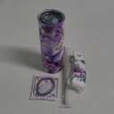 Skylety 3 Pcs Christmas Purple Hummingbird Gift for Women 20 oz Stainless Steel Insulated Tumbler with Straw and Brush Bracelet Makeup Bag Inspirational Gift for Thanksgiving Teacher Birthday