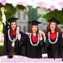 Gosodeny DIY Graduation Leis Colorful Friendship Necklace Graduation Leis Class of 2026 Oversized Bracelet for Women Graduation Party Accessories Decor Supplies (Pink)