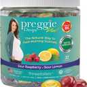 Three Lollies Preggie Pop Drops Plus Pregnancy Candy, Sour Mix, 32 Count | Pregnancy support candy with vitamin B6 and essential oils; sour raspberry and lemon flavors, 32 count. (EXP 08/31/28)