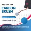 Puruoda 2 Pack Air Compressor Carbon Brushes CF6131-P CFFN250N CFBN125A CFBN125N CFBN200A CFBN217A C2005 C2006 C2002-WK C2004-WK C2025 PCFP02003 C2 and more Replace 5140209-03