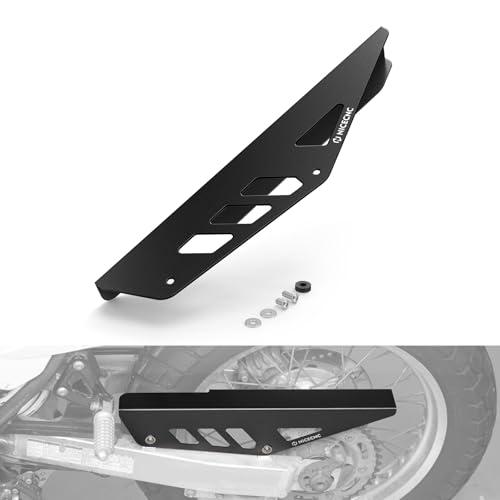 NICECNC Black Chain Guard Protector Aluminum CNC Compatible with DR650S 1996-2024, DR650SE 1996-2019