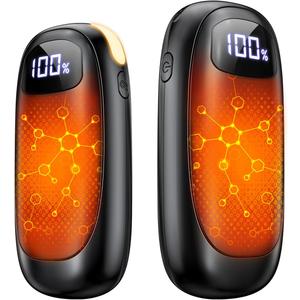 Hand Warmers Rechargeable - 2 Pack Electric Hand Warmers 14000mAh, 16 Hrs Warmth Dual-Sided Heating Max 131, 4 Heating Levels Battery Operated Pocket Heater for Raynauds, Hunting, Golf, Camping