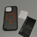 Magnetic 3 in 1 for iPhone 16 Pro Max Case, [Omni-Directional Protection] with 1x Screen Protector + 1x Camera Cover, [Seamless Work with Magsafe] Protective Silm Case for iPhone 16 Pro Max Orange