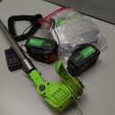 Electric Weed Wacker - Cordless Weed Electric Eater, 4IN1 Brush Cutter with 2 x 24V 4.0Ah Batteries & Charger, Battery Powered Grass Trimmer with Adjustable Shaft & Head for Yard and Lawn Care