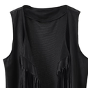 Western Outfits for Women Cowgirl Tassel Sleeveless Vest Cowboy Hat