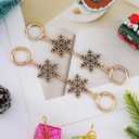 3 x Purse Extender Chain Gold Bag Extender Chain Purse Strap Extender Chain Christmas Charms for Crossbody Bag Handbags(Black Snow)